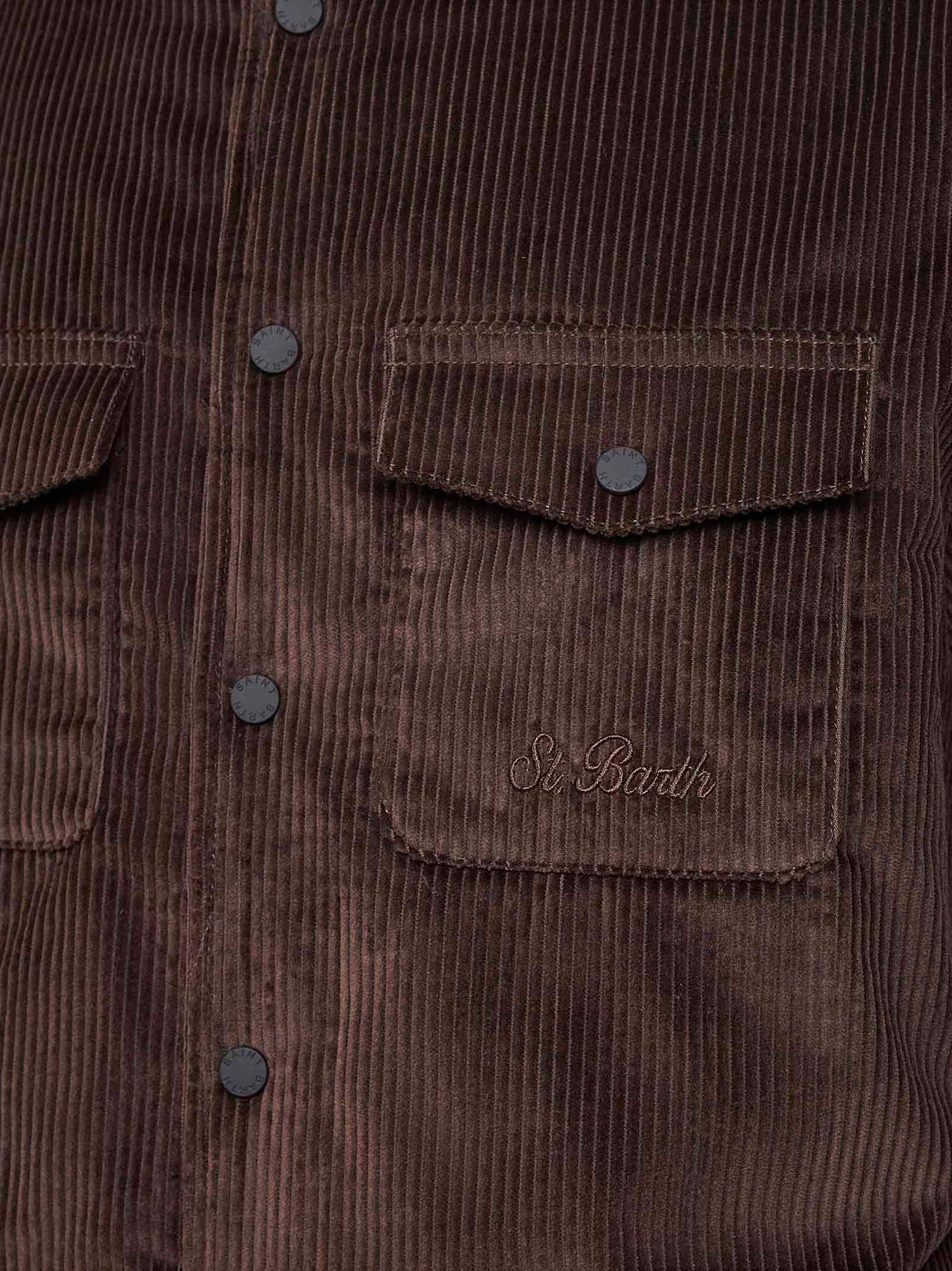 Brown corduroy Chalet shirt jacket