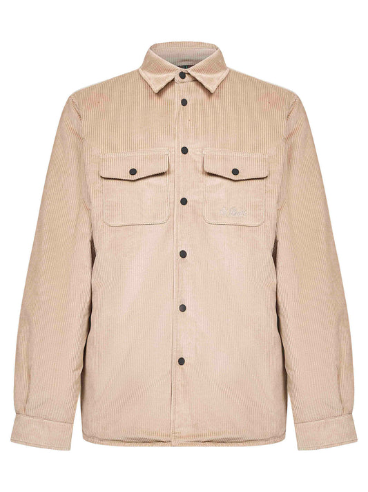 Beige corduroy Chalet shirt jacket