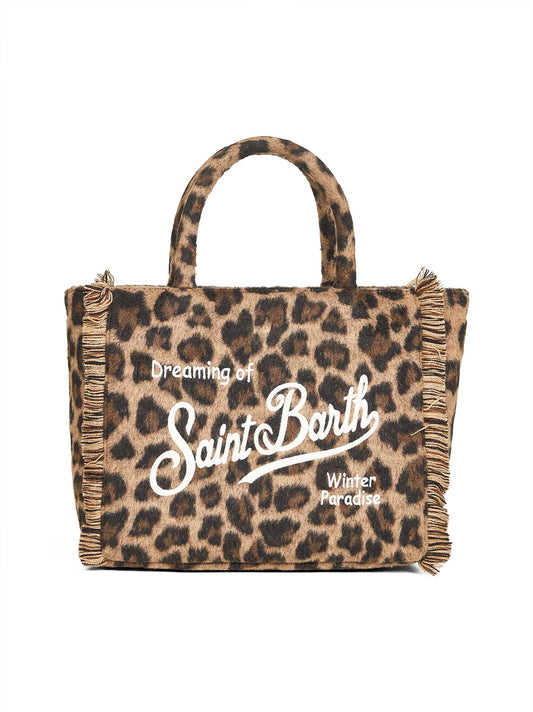 Borsa a mano Colette Felt leopardata