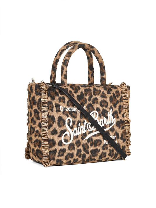 Borsa a mano Colette Felt leopardata
