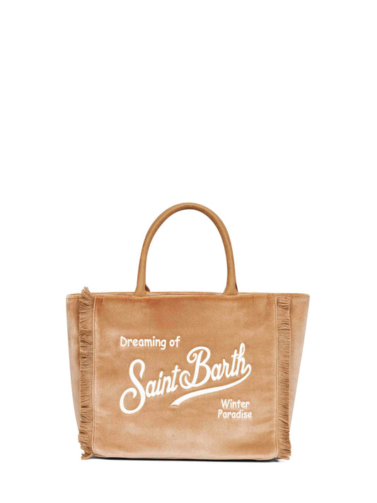 Borsa a mano Colette Velvet beige