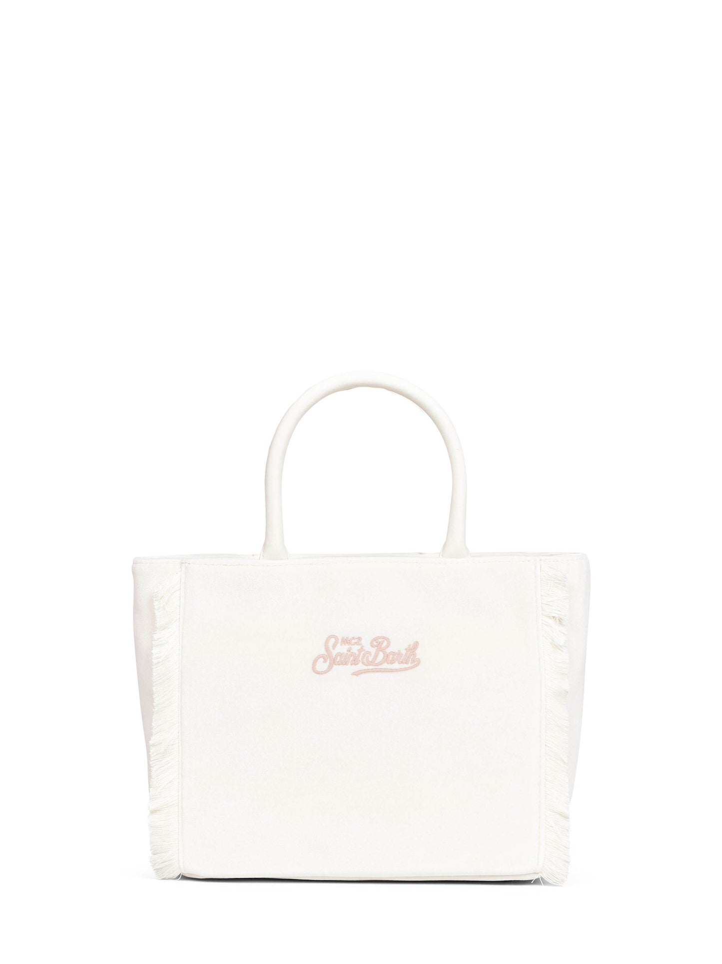 White Colette Velvet handbag
