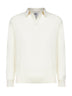 Ivory wool and cashmere knit Covent polo shirt