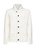 Ivory ribbed wool Glasgow cardigan