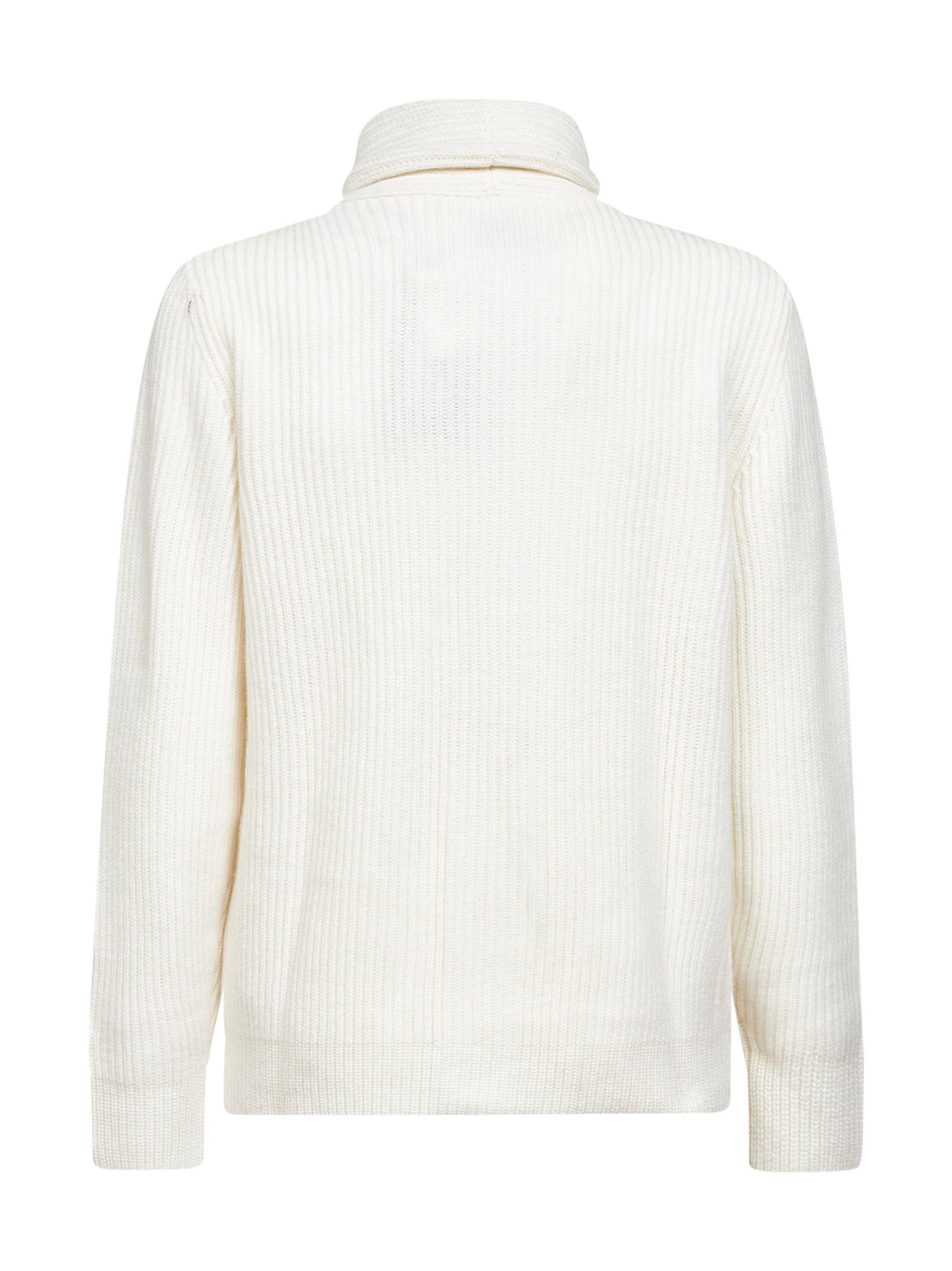Ivory ribbed wool Glasgow cardigan
