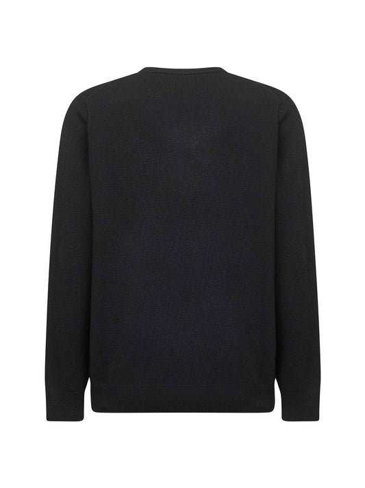 Blue Heron embroidered sweater
