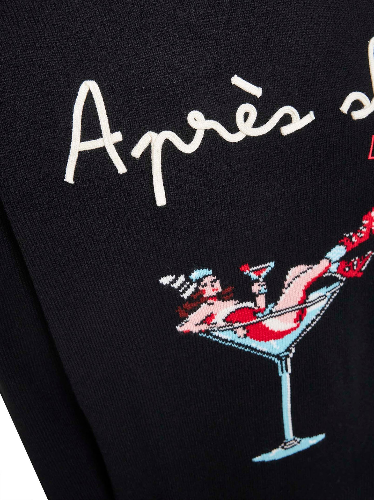 Blue Heron embroidered sweater