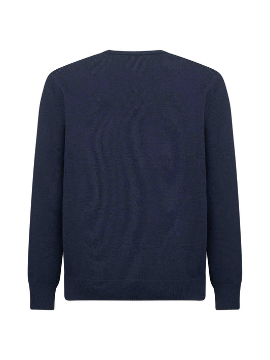 Blue Heron embroidered sweater