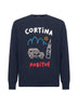 Blue Heron embroidered sweater