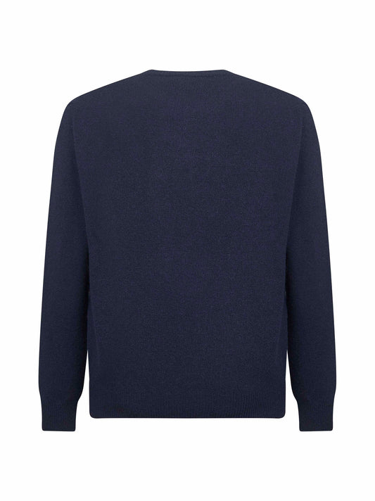 Blue Heron embroidered sweater