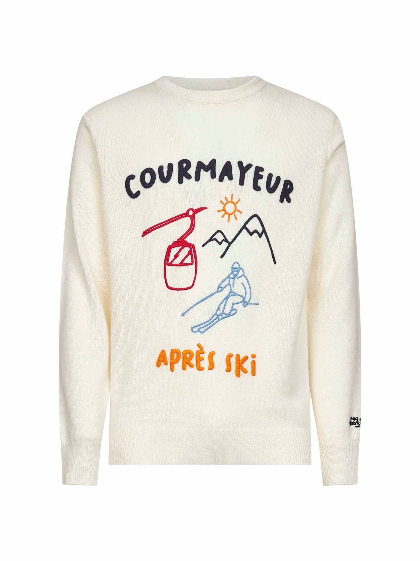 Ivory Heron embroidered sweater