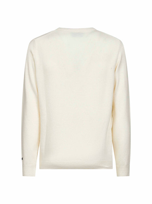 Ivory Heron embroidered sweater