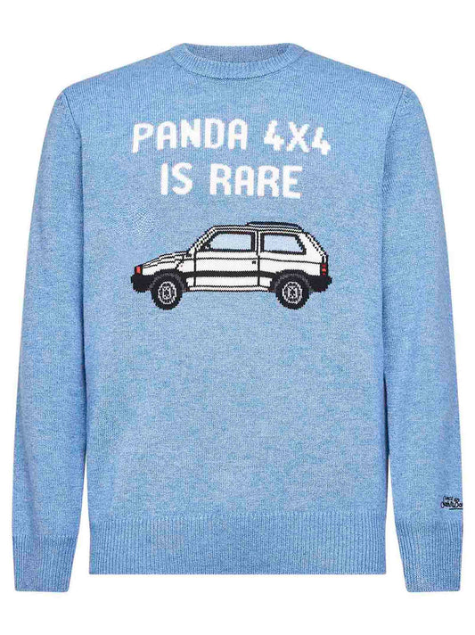 Light blue Heron embroidered sweater