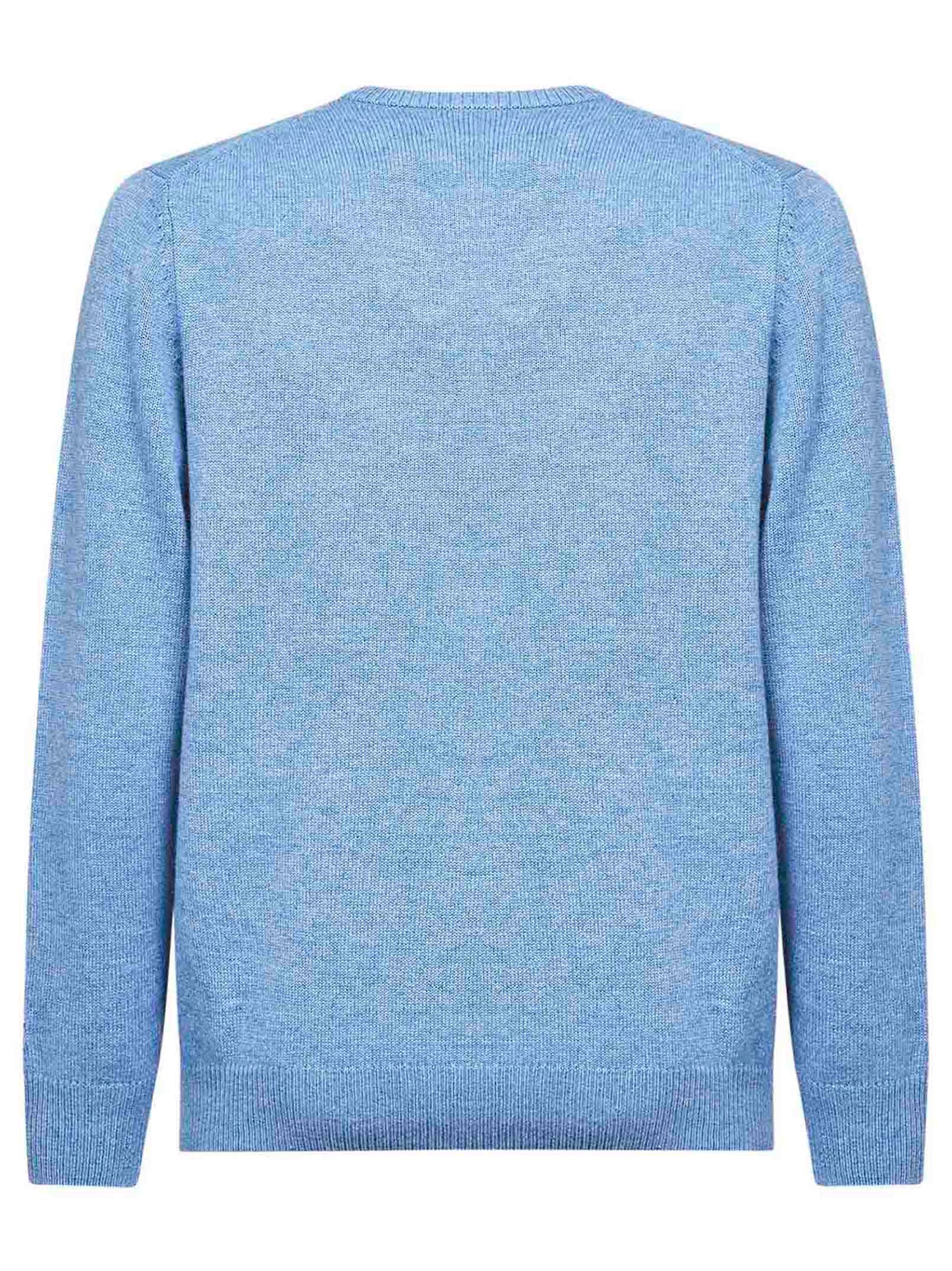 Light blue Heron embroidered sweater