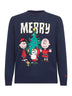Blue Heron embroidered sweater