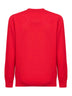 Red Heron embroidered sweater