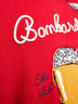 Red Heron embroidered sweater