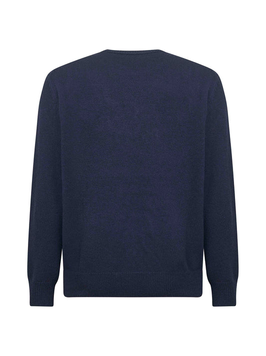 Blue Heron embroidered sweater