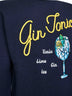 Blue Heron embroidered sweater