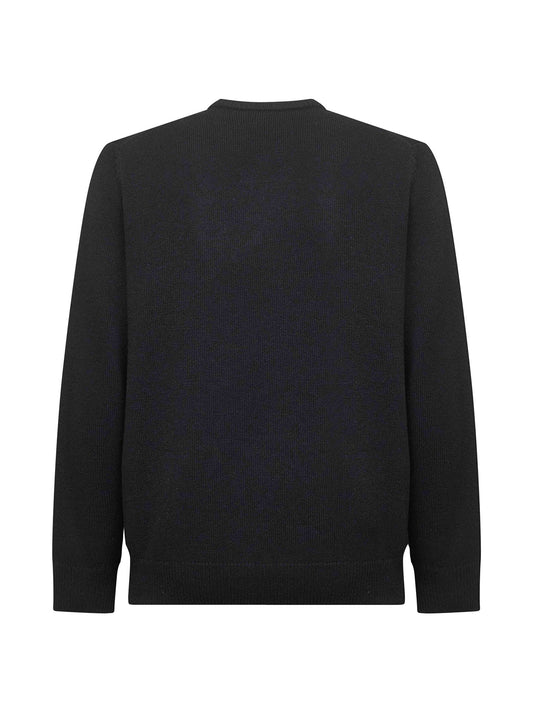 Blue Heron embroidered sweater