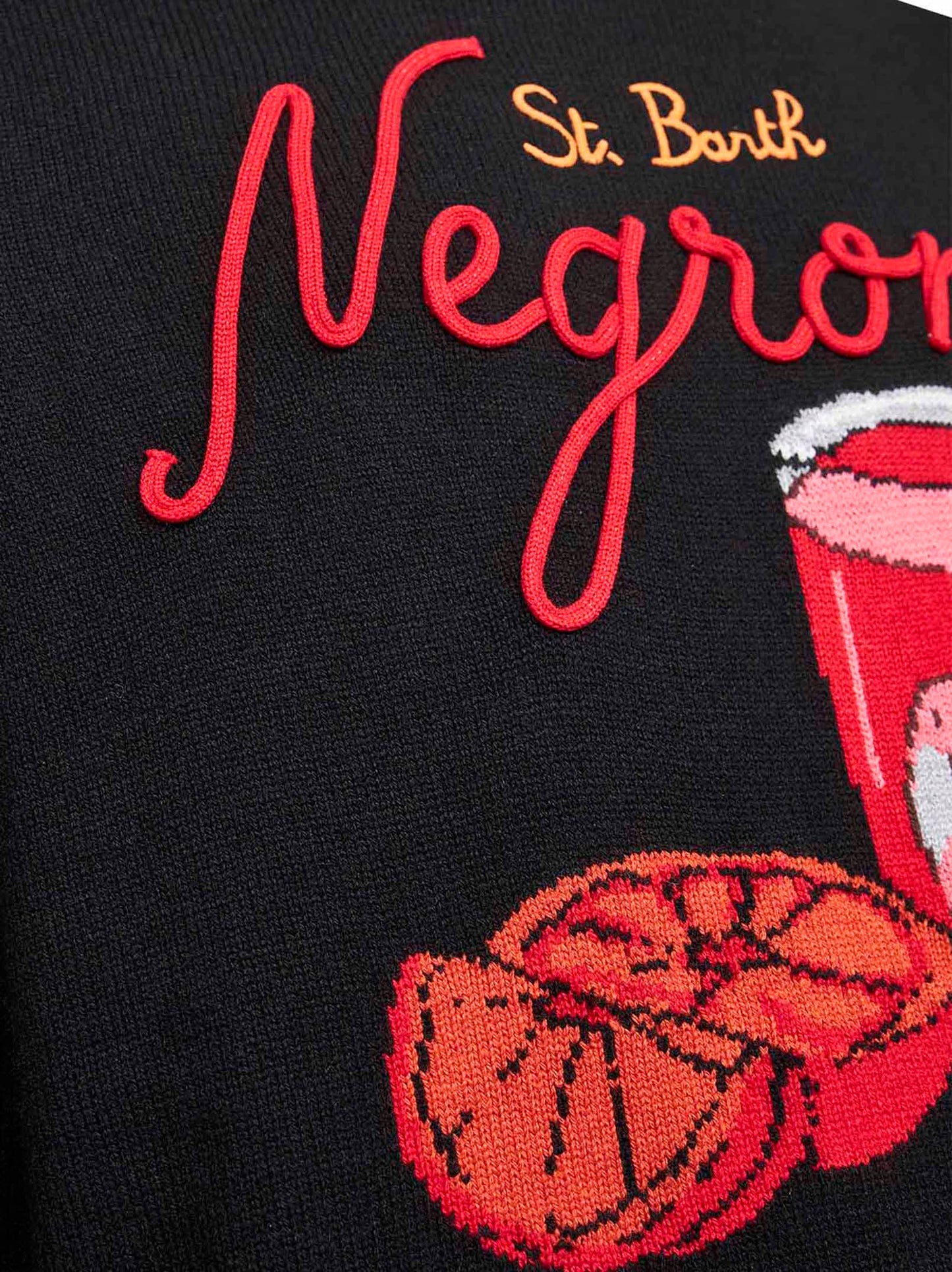 Blue Heron embroidered sweater