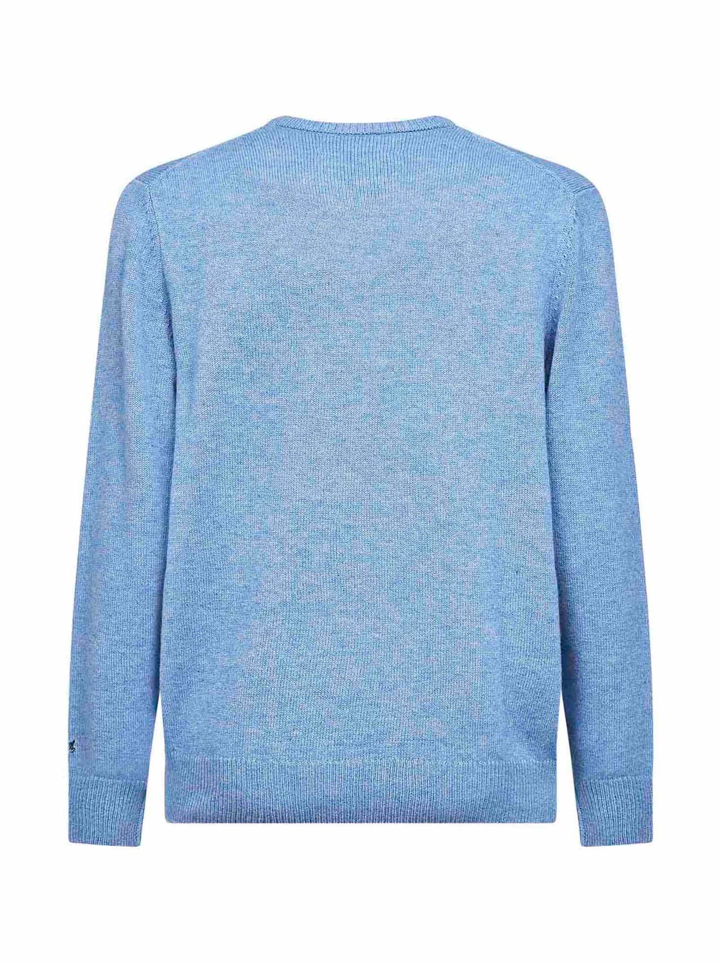 Light blue Heron embroidered sweater