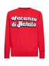 Red Heron embroidered sweater
