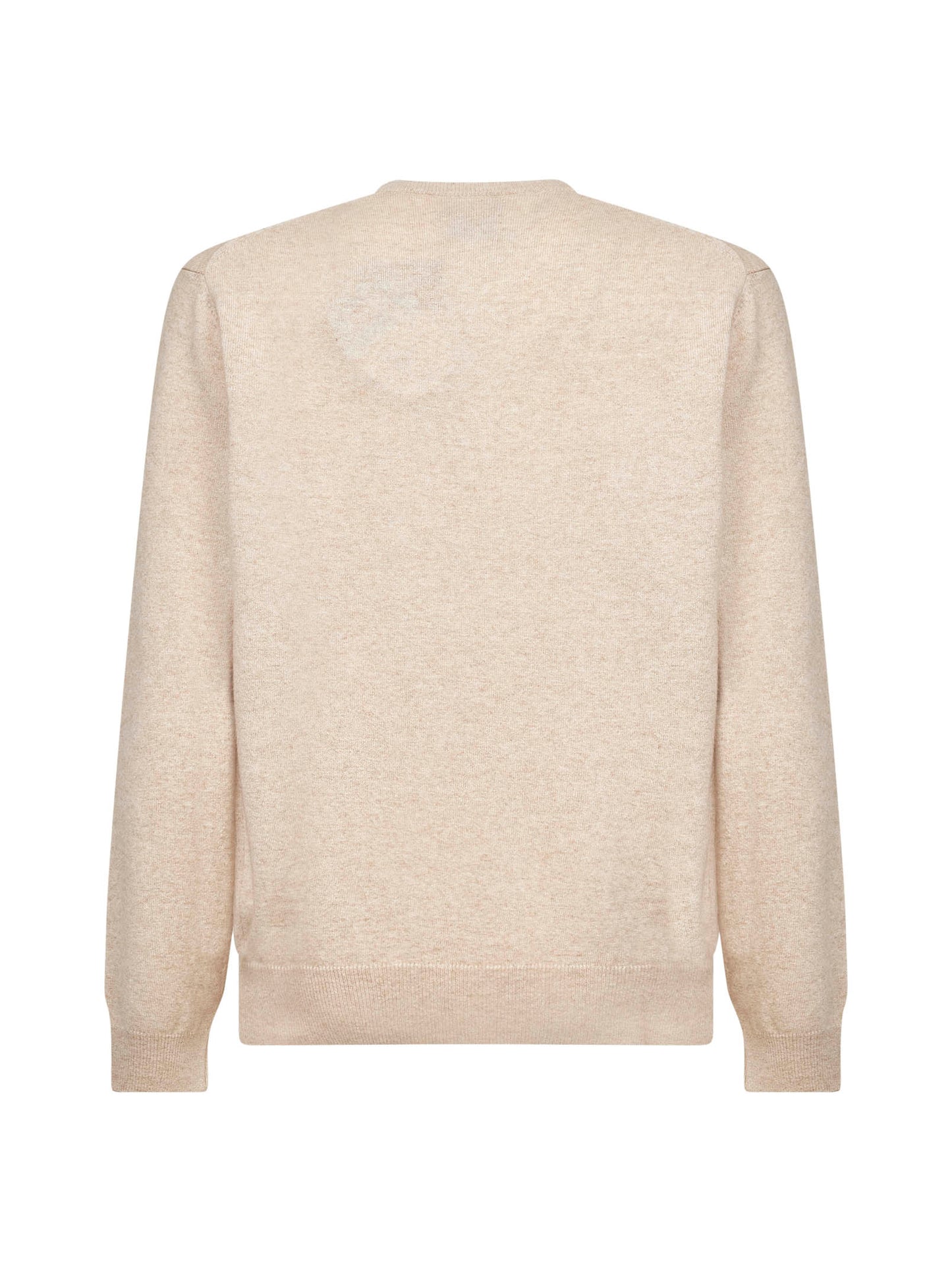 Beige Heron Light embroidered crewneck sweater