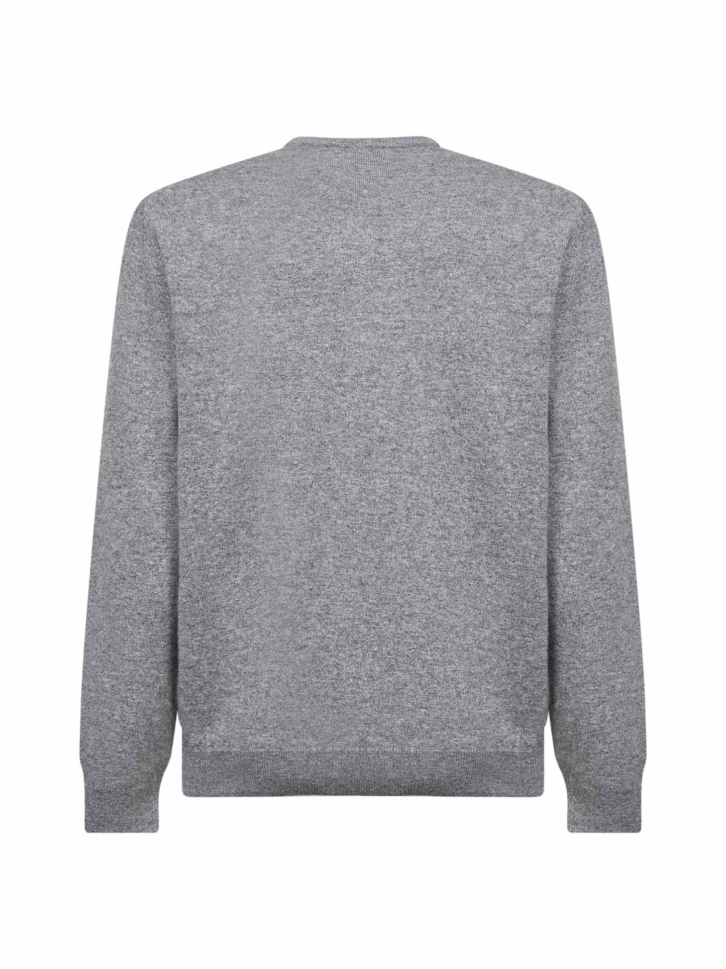 Grey Heron Light embroidered crewneck sweater