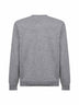 Grey Heron Light embroidered crewneck sweater