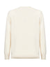 Ivory wool blend jacquard postcard Heron sweater