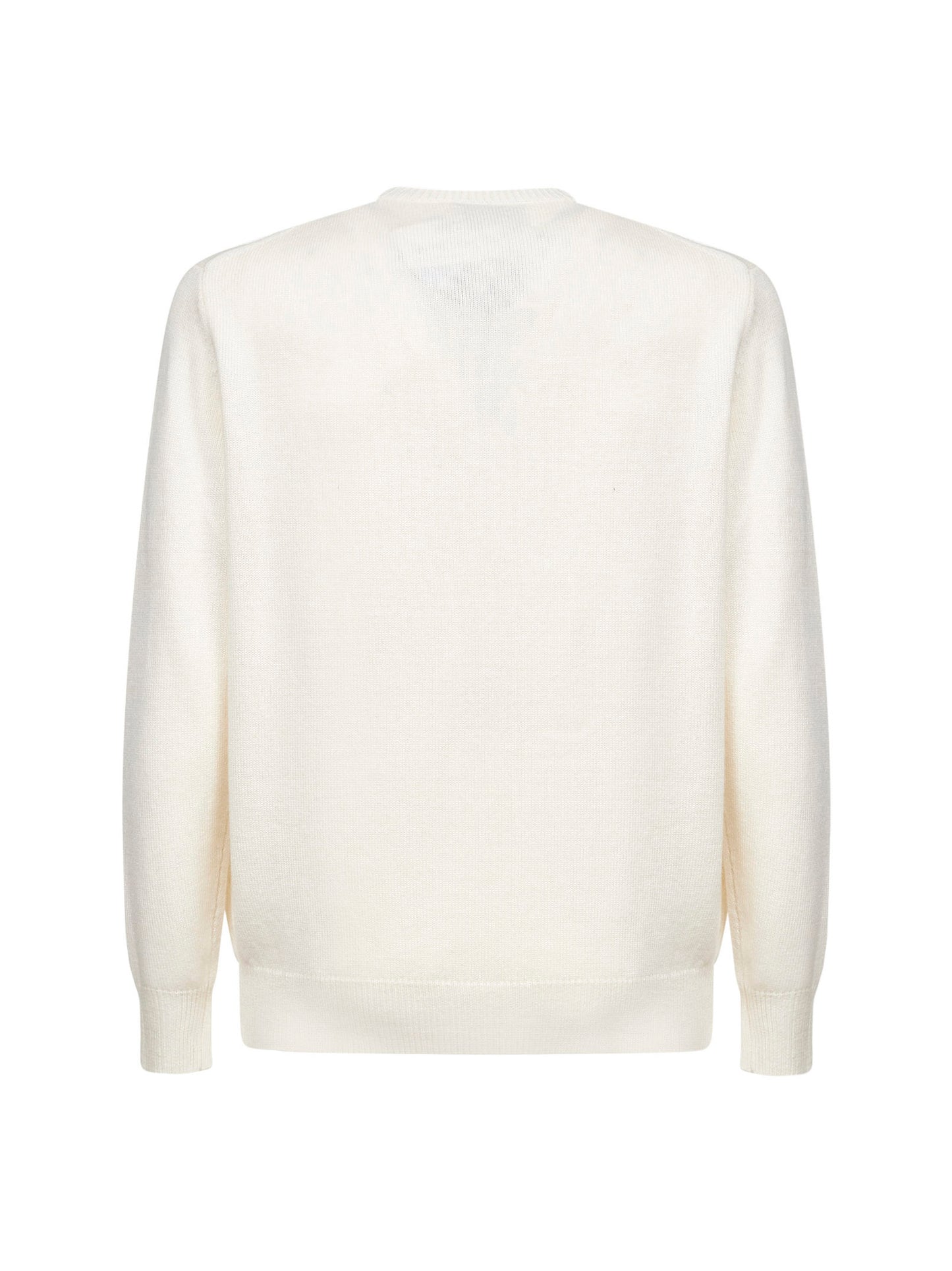 Ivory jacquard print Heron sweater