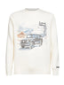 Ivory jacquard print Heron sweater