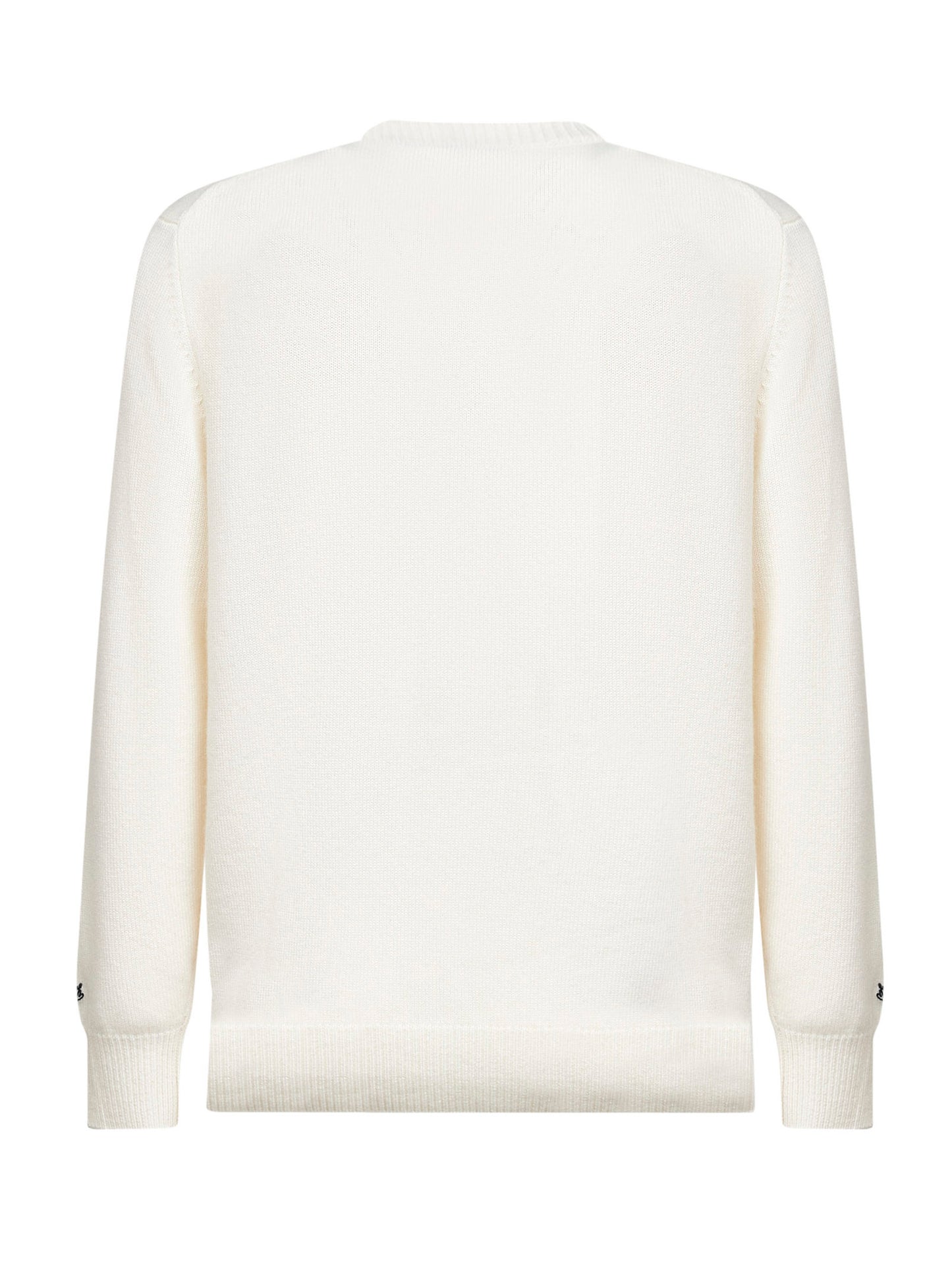 Ivory jacquard print Heron sweater