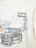 Ivory jacquard print Heron sweater