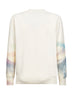 Ivory jacquard print Heron sweater