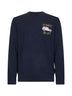 Blue Heron Light embroidered sweater