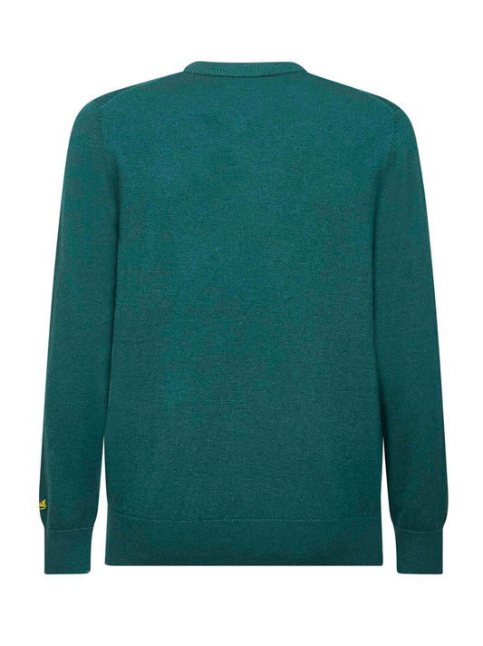 Green Heron Light embroidered sweater
