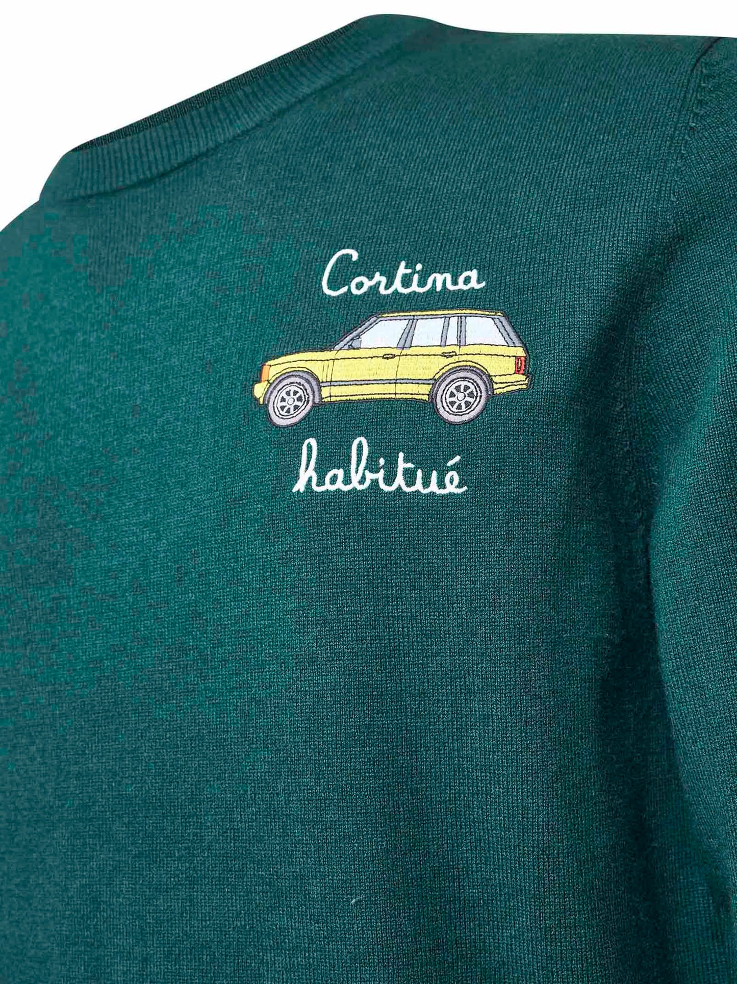 Green Heron Light embroidered sweater