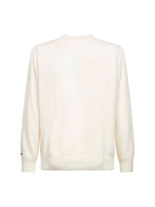 Ivory Heron Light embroidered sweater