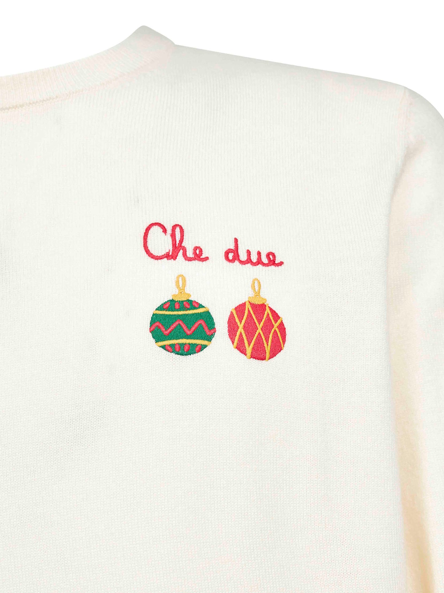 Ivory Heron Light embroidered sweater