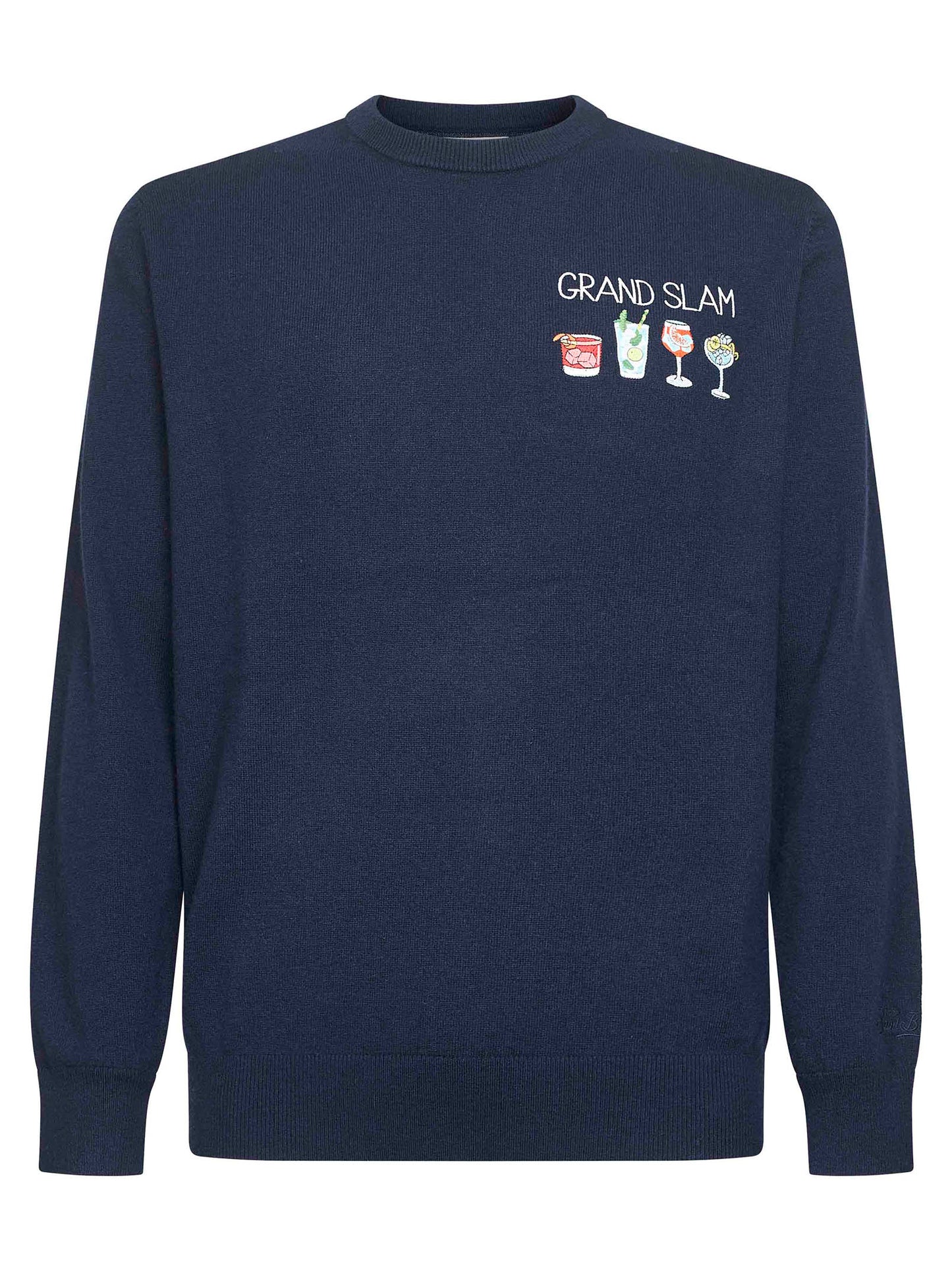 Blue Heron Light embroidered sweater<BR/>