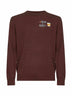 Maglione Heron Light marrone con ricamo