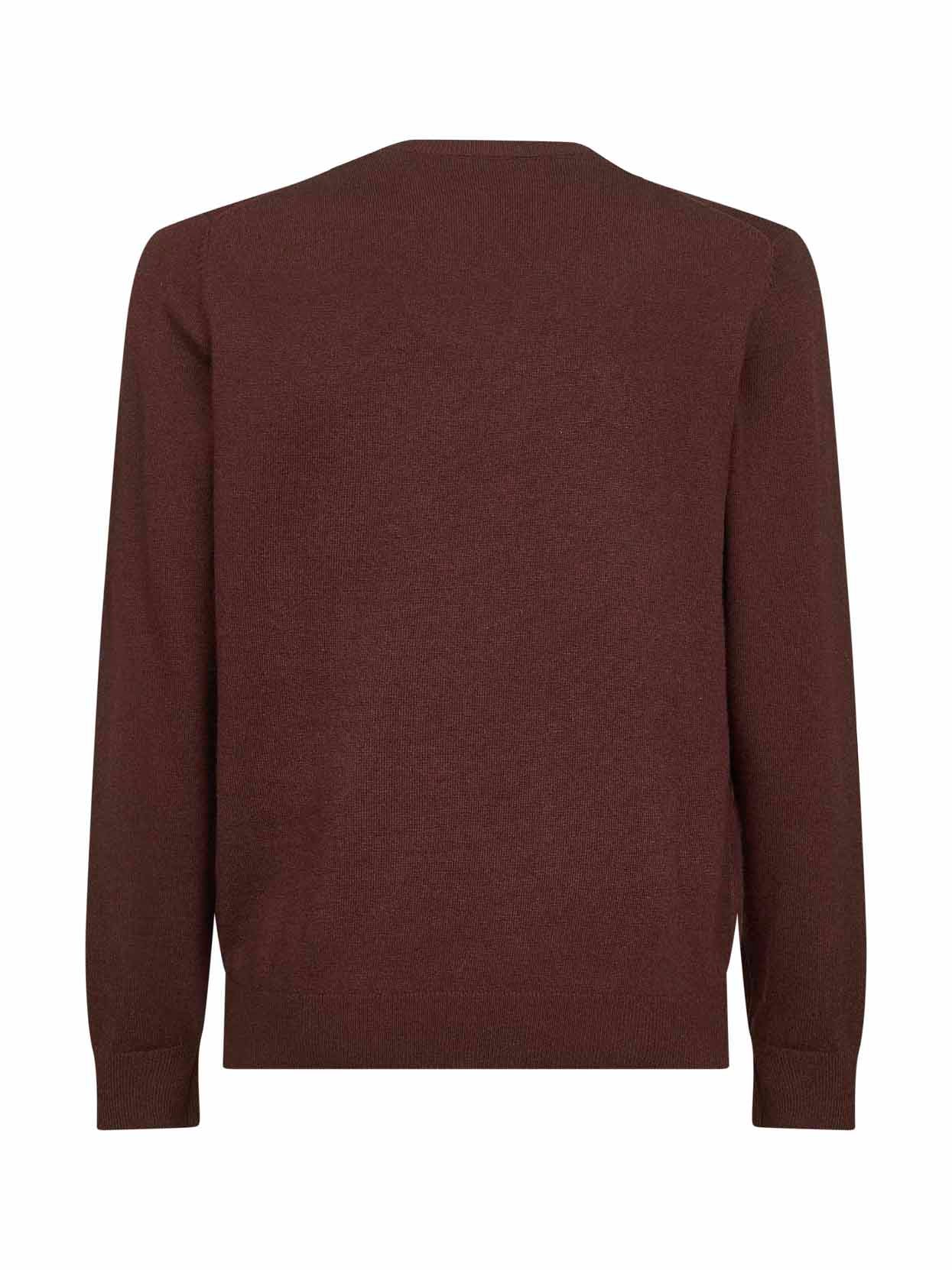 Maglione Heron Light marrone con ricamo