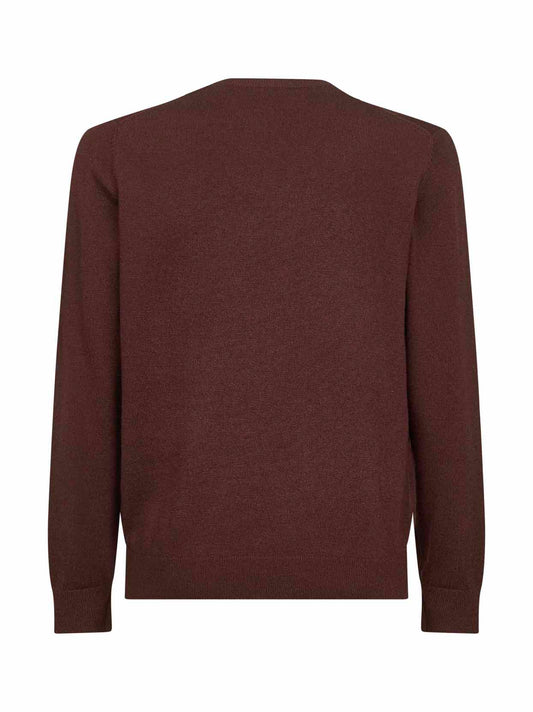Brown Heron Light embroidered sweater