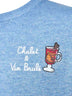 Light blue Heron Light embroidered sweater