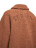 Bomber Jeanne in tessuto teddy marrone