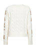 Maglione Malmo avorio con lettering lurex