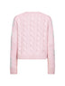Maglione Malmo rosa con lettering lurex