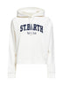 Felpa con cappuccio Mindy in cotone bianco<BR/>